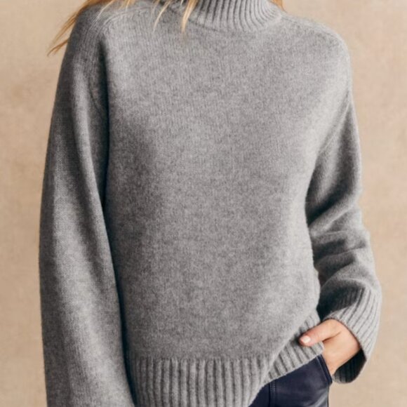 Sezane Grey Wool  Sweater - Picture 2 of 5